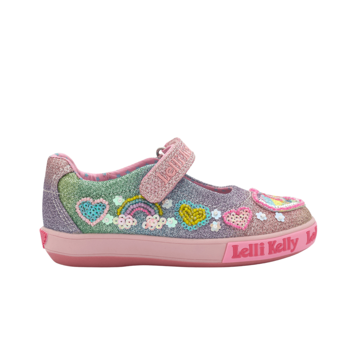 Rainbow Lelli Kelly Unicorn Strap Lelli Kelly Unicorn Canvas Shoes