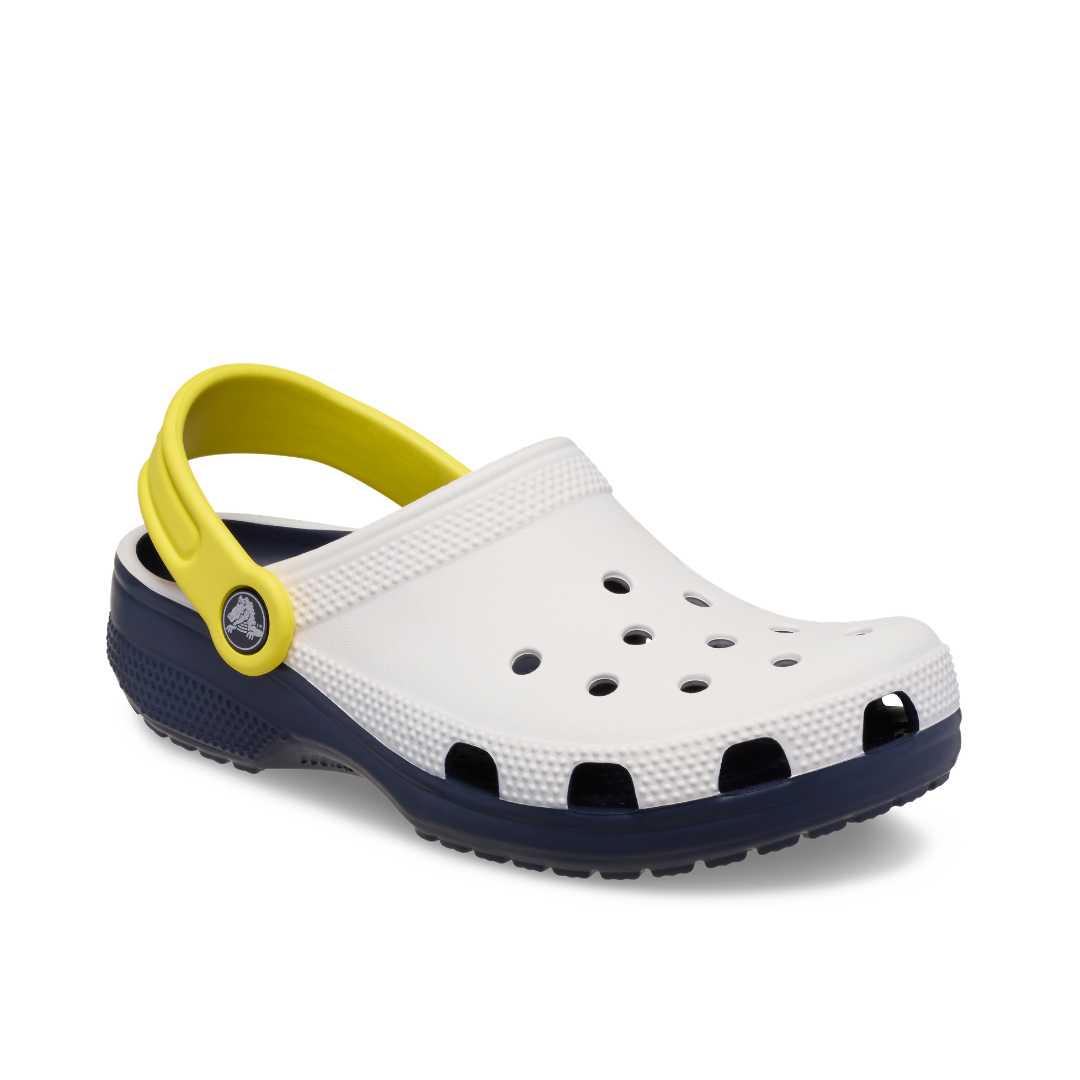 First Step Clogs Crocs Classic Retro Sport Clog - White – My First Steps