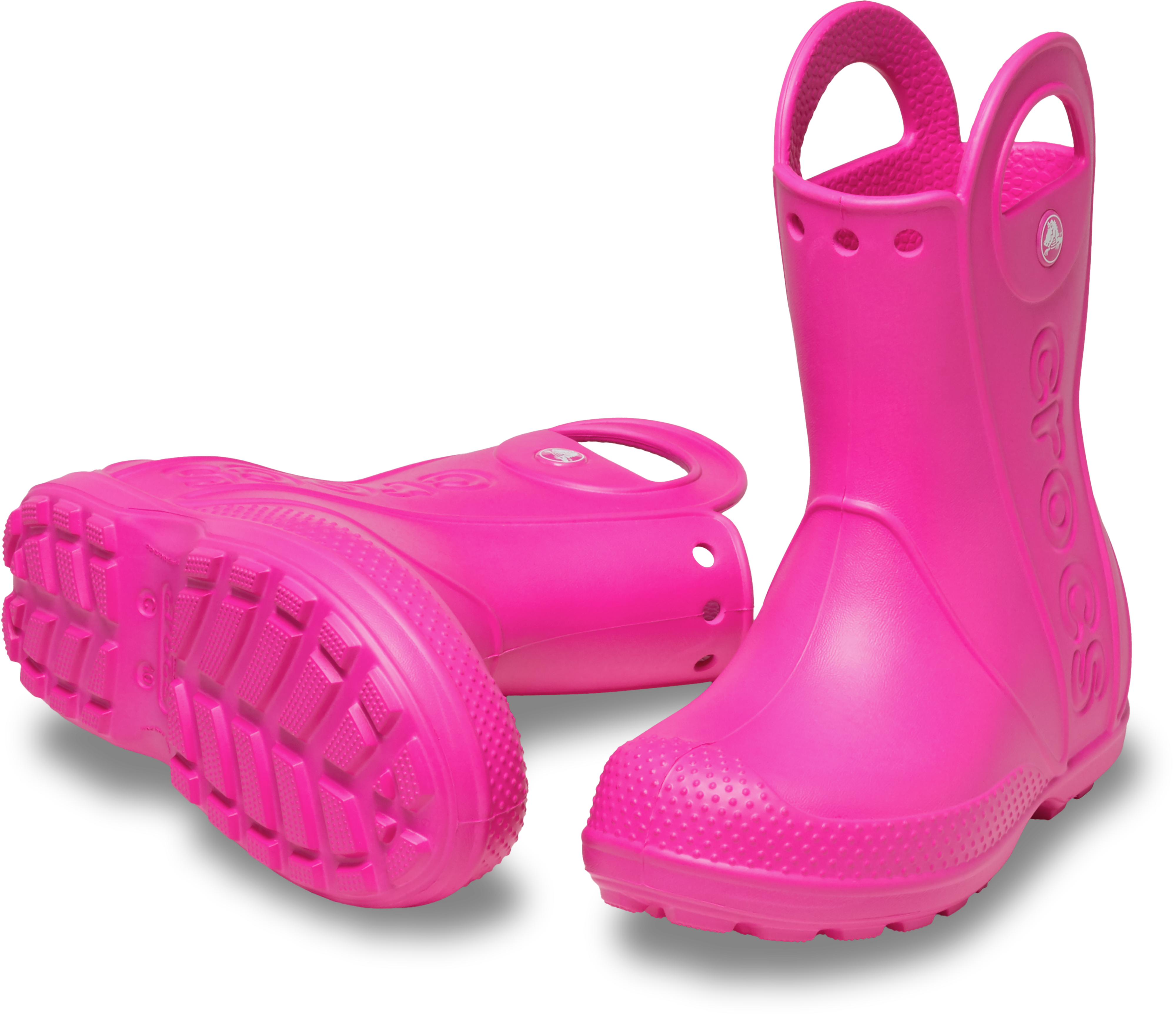 Steel Toe Goodall Rubber Boots Pink Crocs Wellies Kids Wide Fit