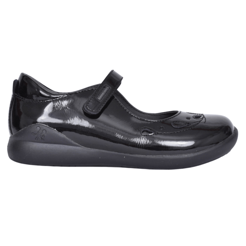 Biomecanics black patent Mary Jane girls school shoes