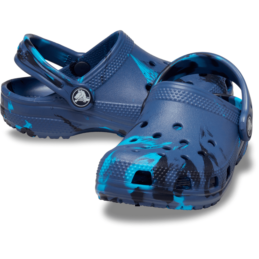 Crocs Classic Marbled Clog - Dark Blue/Light Blue