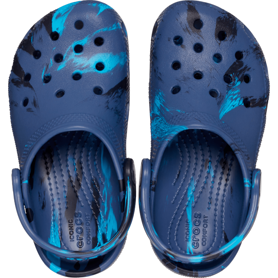 Crocs Classic Marbled Clog Dark Blue Light Blue My First Steps