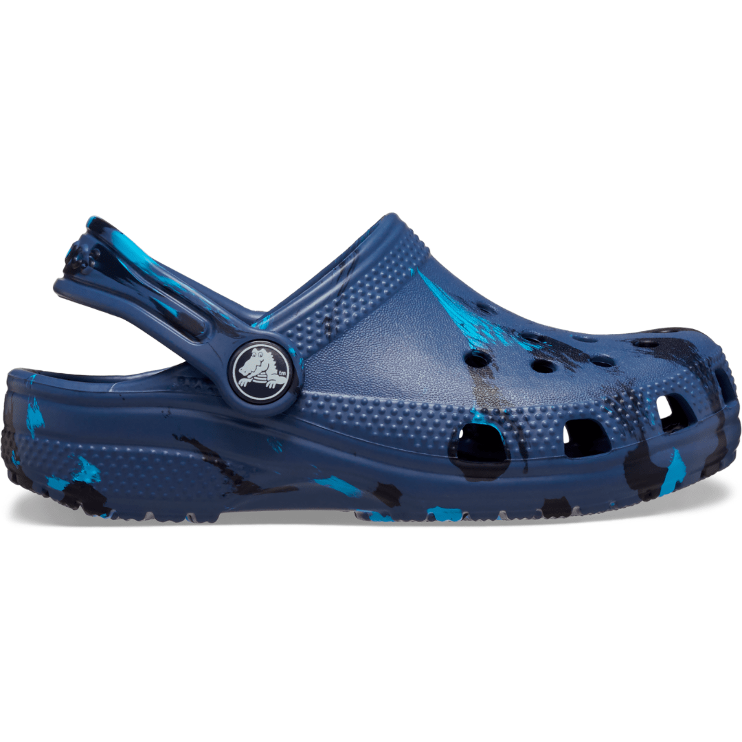 Metallic blue crocs discount