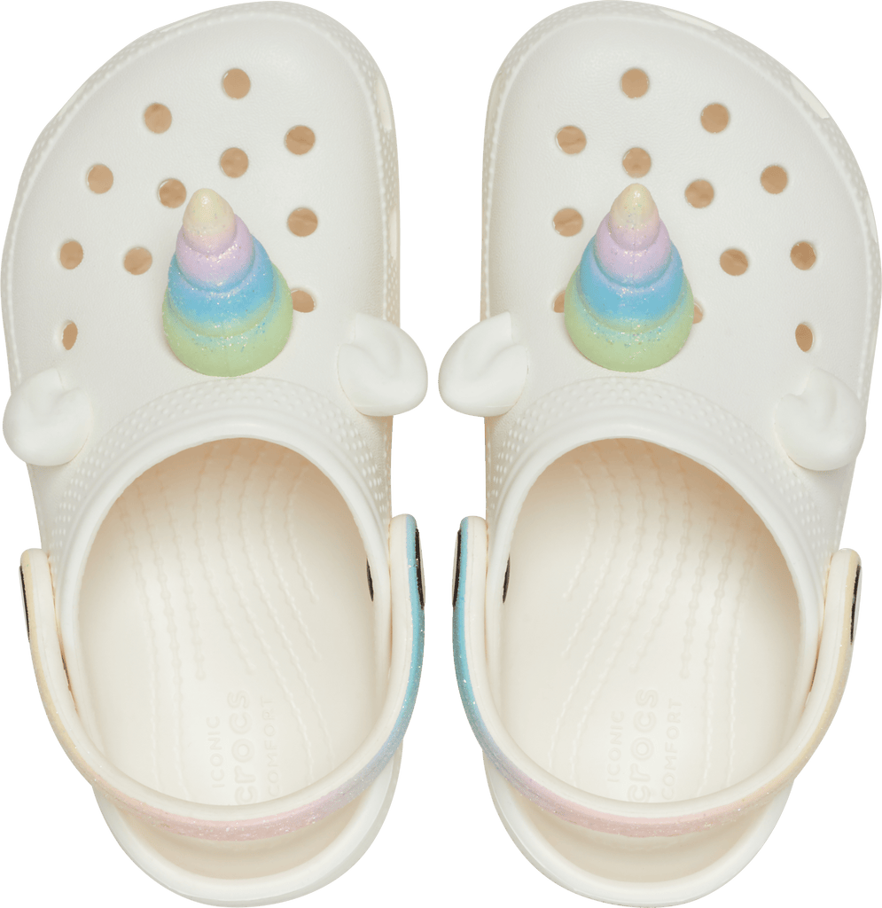 Crocs I Am Rainbow Unicorn Girls Clog - White