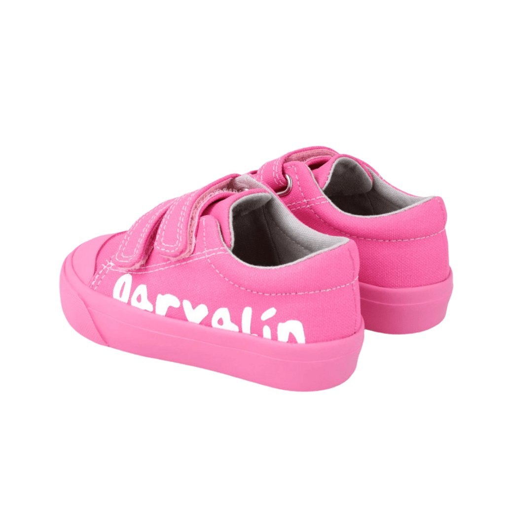 Garvalin Girls Pique Canvas Shoe in Pink