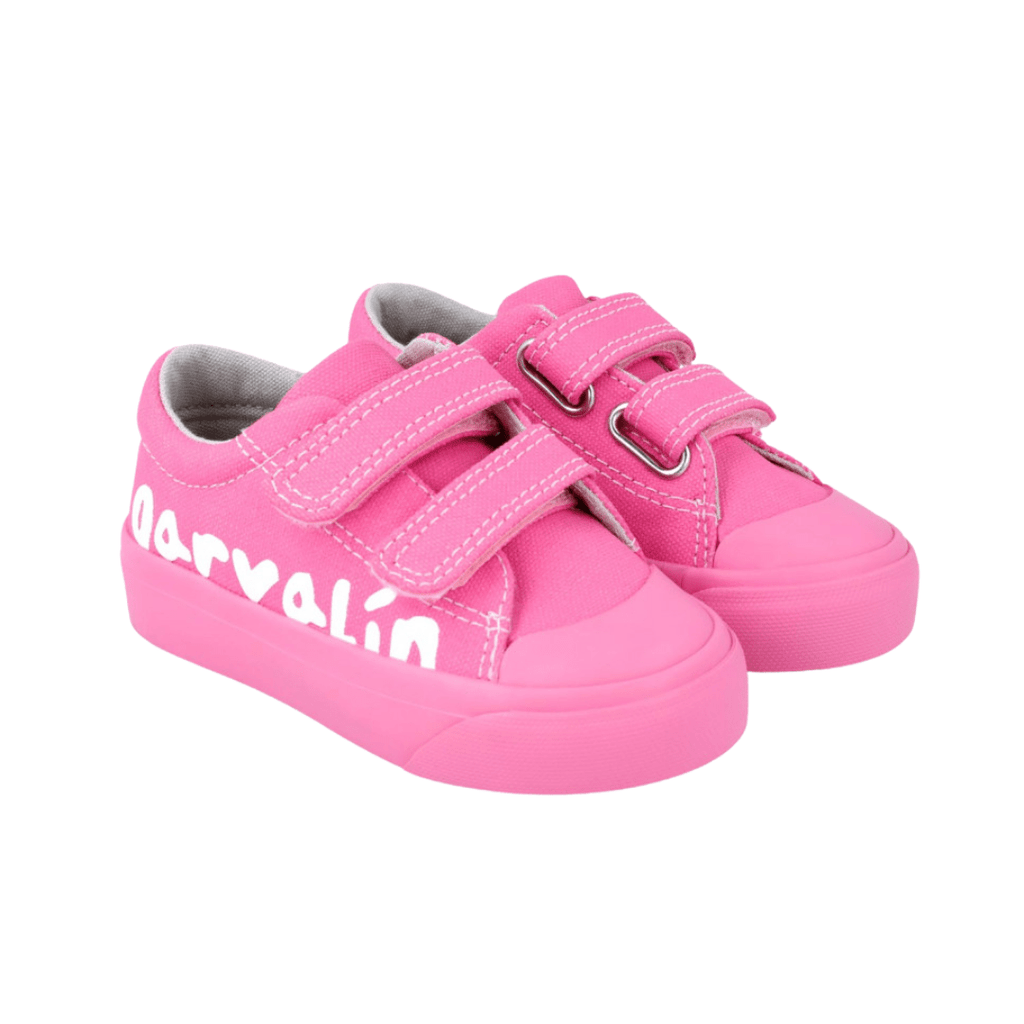 Garvalin Girls Pique Canvas Shoe in Pink