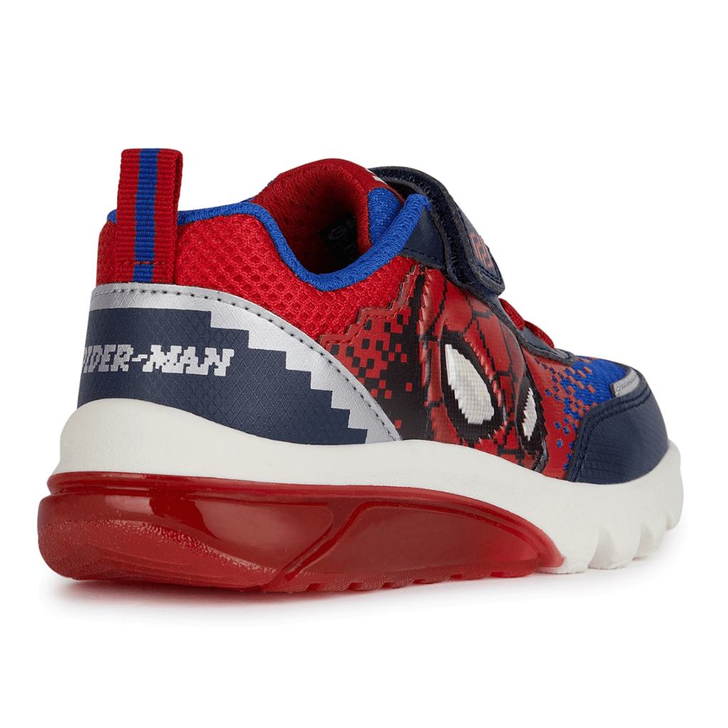 Geox Ciberdron F Spiderman Boys Runner - Red/Blue/Black