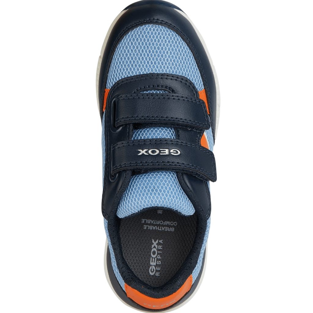 Geox Pavel Boys Runner - Lt Blue/Orange