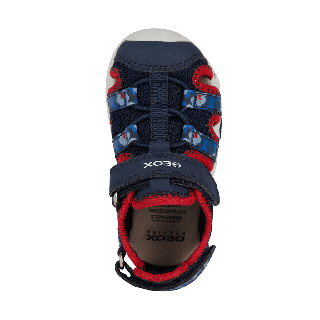 Geox Multy Boys Sandal - Navy/ Red