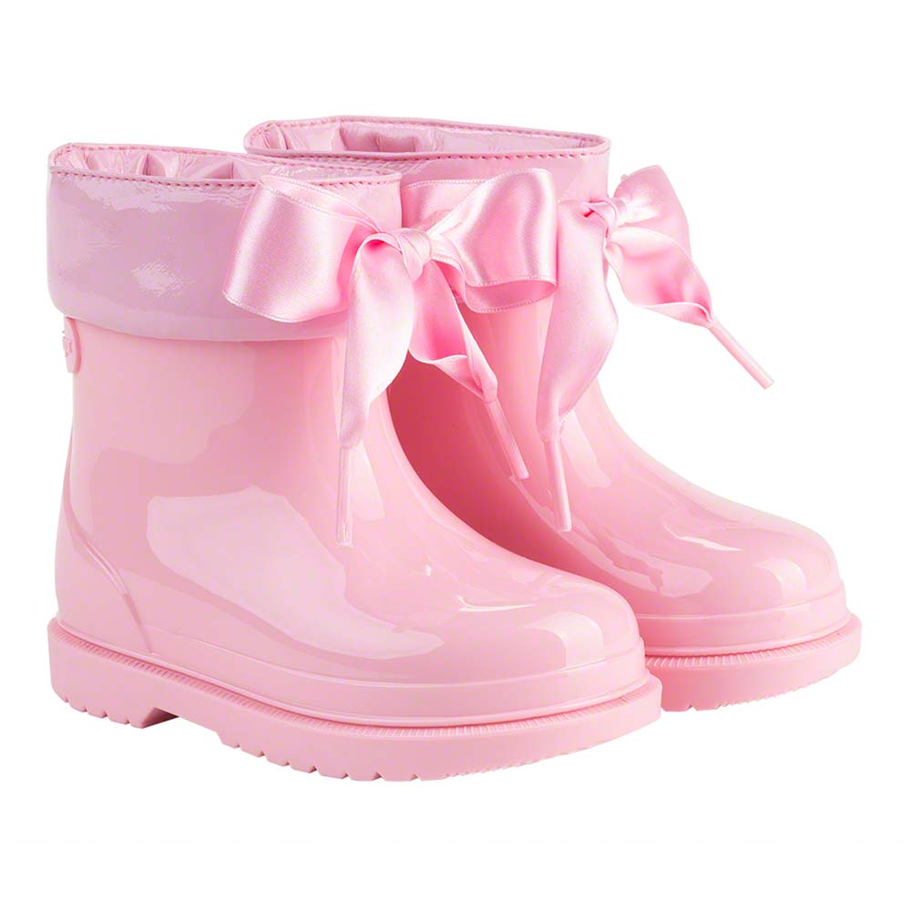 Baby Infant Igor Pale Pink Patent Wellies