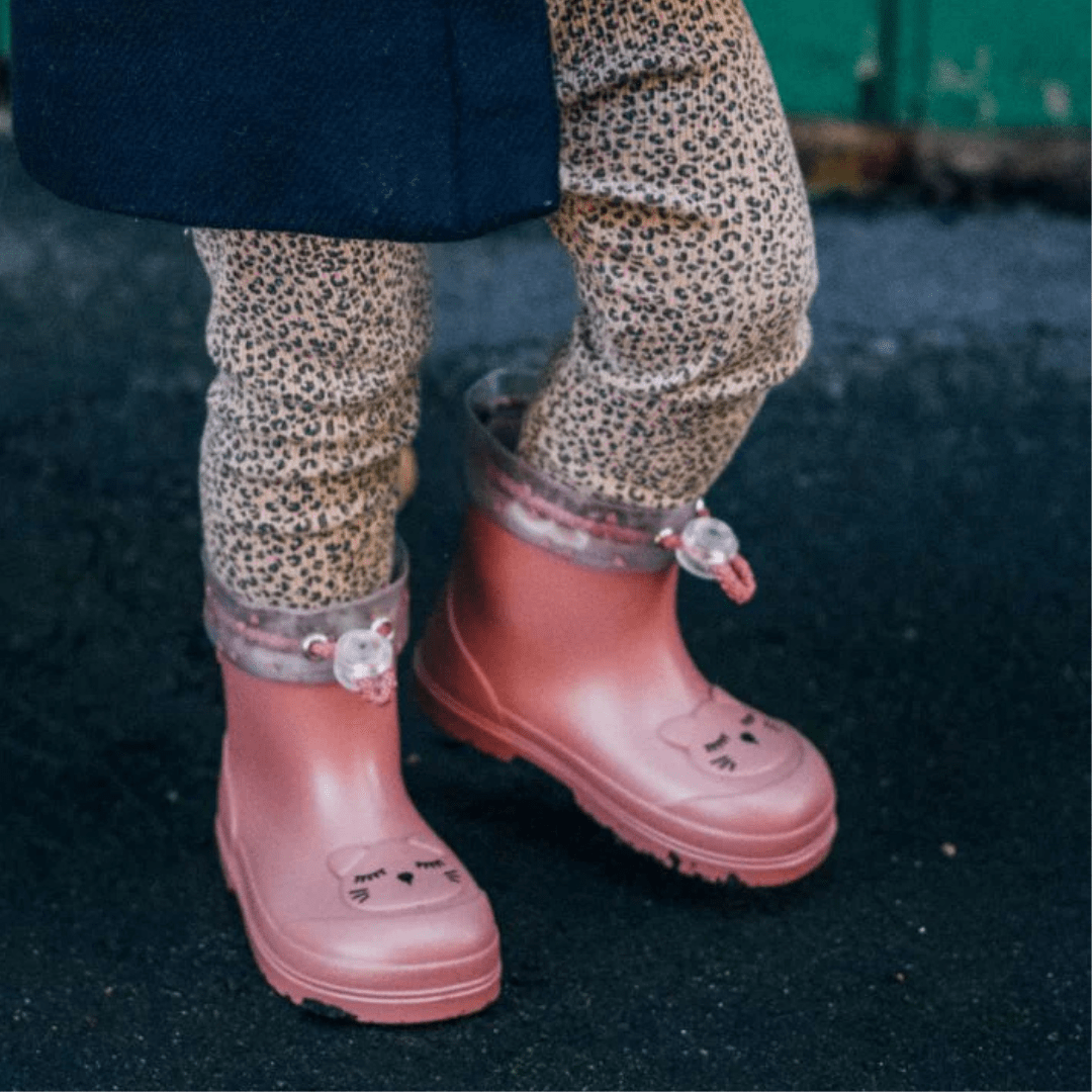 Igor Infant Girls Ankle Wellies Rose Kitten My First Steps