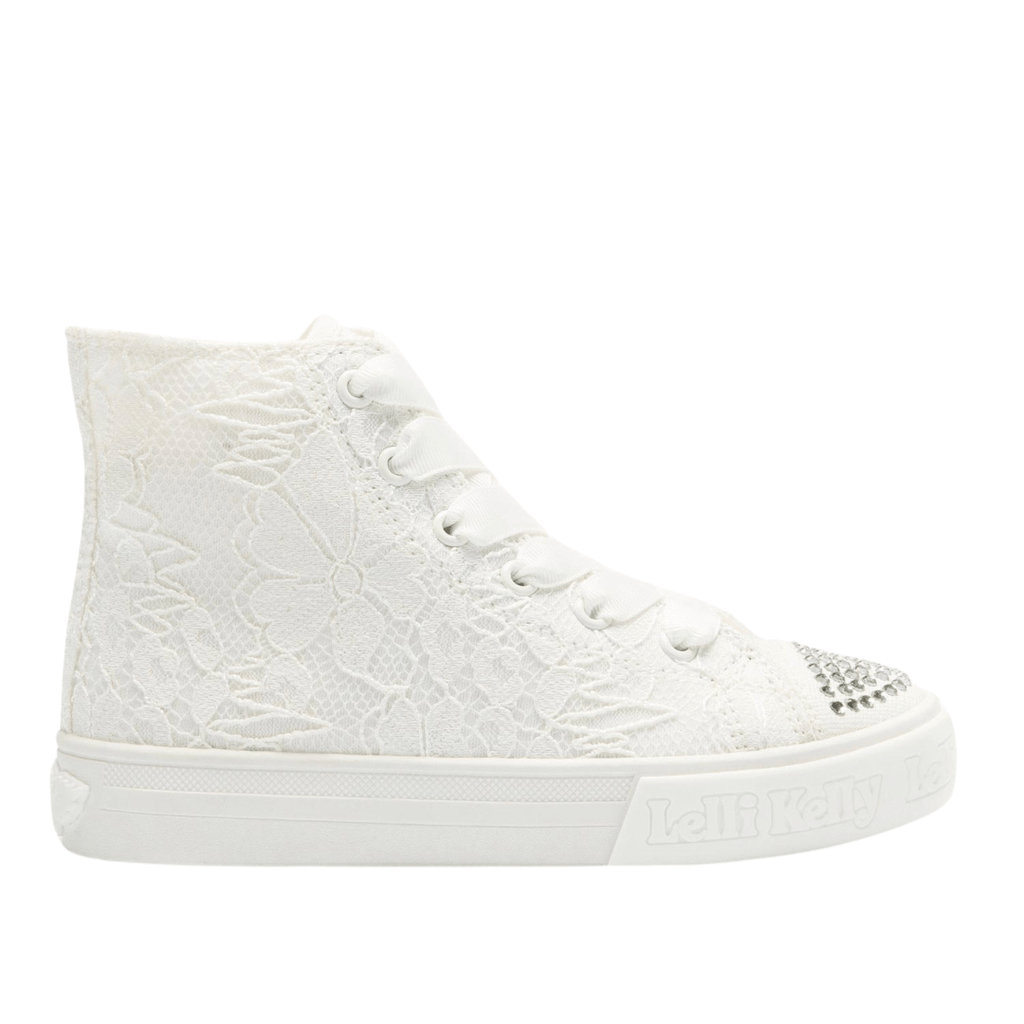 Lelli Kelly Girls Clizia lace up boots - White
