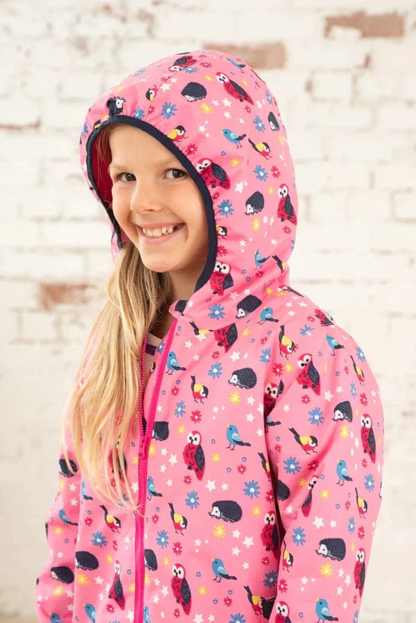 Girls Waterproof Fleece Lined Pink Coat