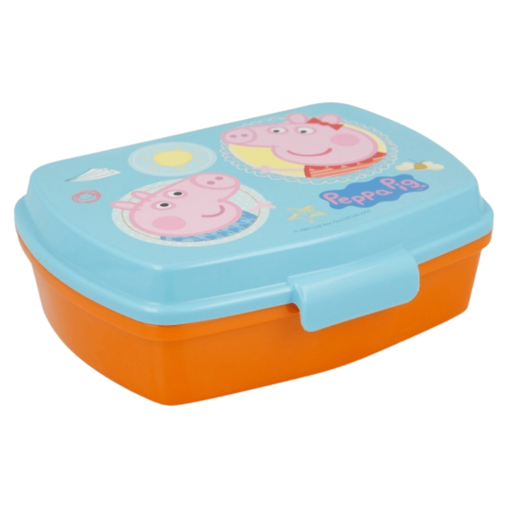 Peppa Pig Children’s Lunch Box - Blue/Orange