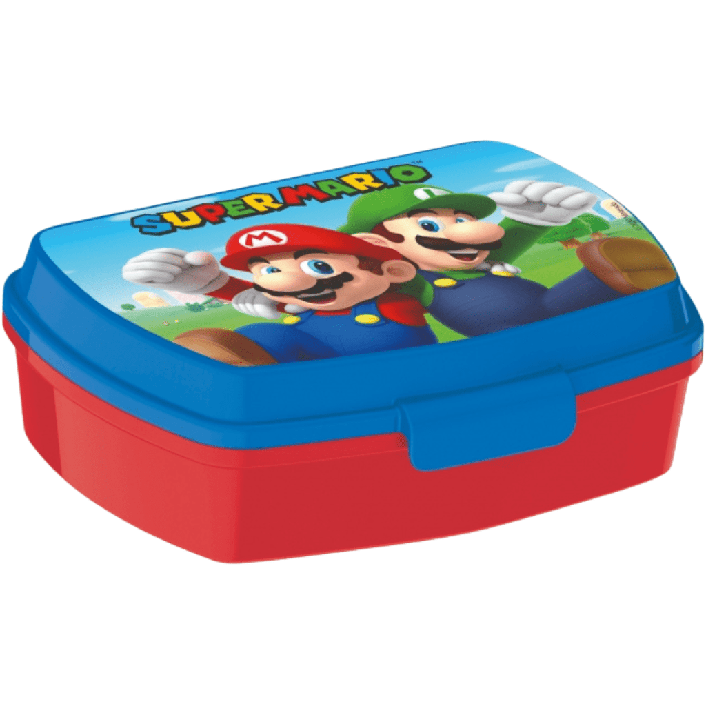 Super Mario Children’s Lunch Box - Blue/Red