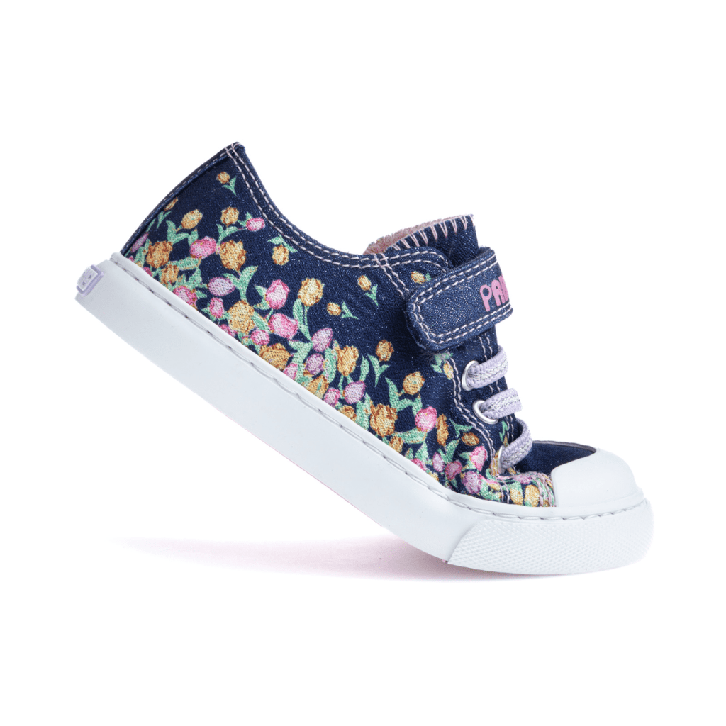Pablosky Canvas Girls Shoes - Navy Glitter