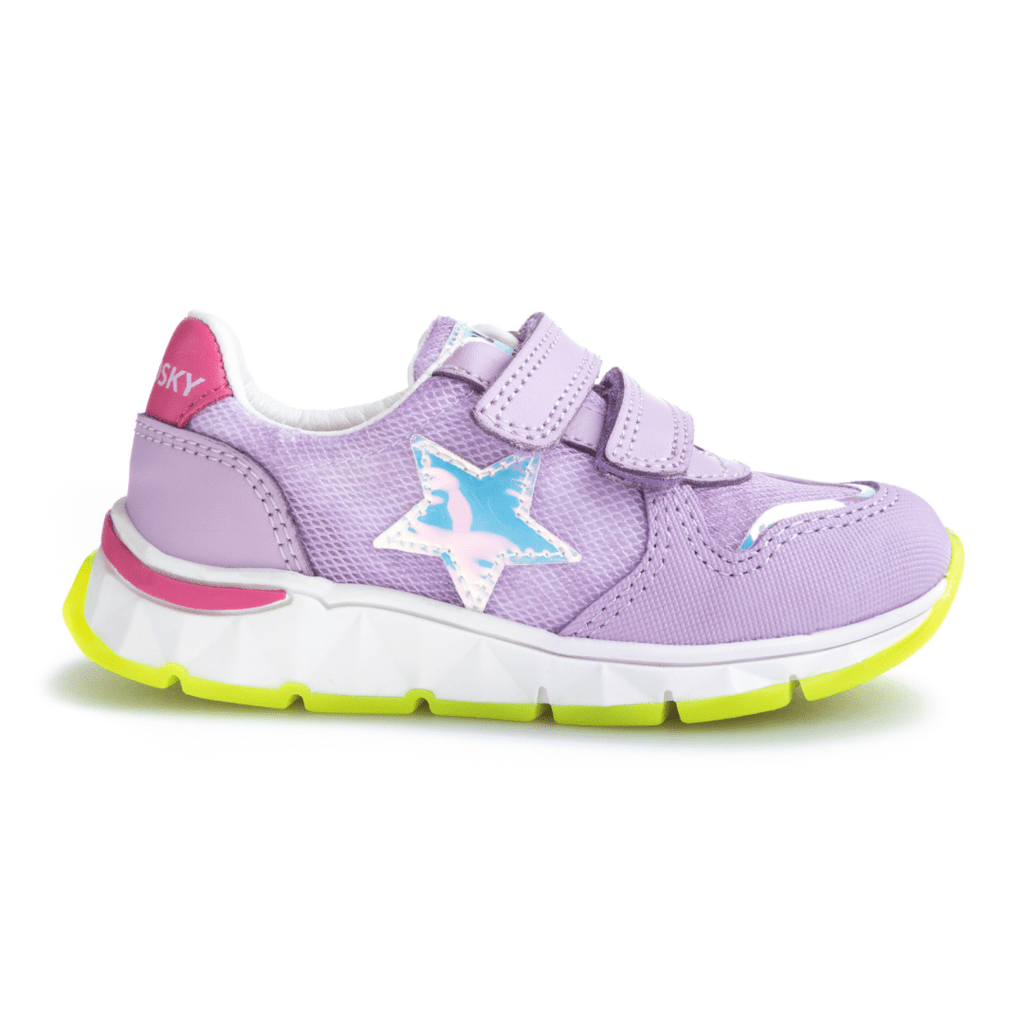 Pablosky-girls-trainer-purple-lime-stardetail-velcro