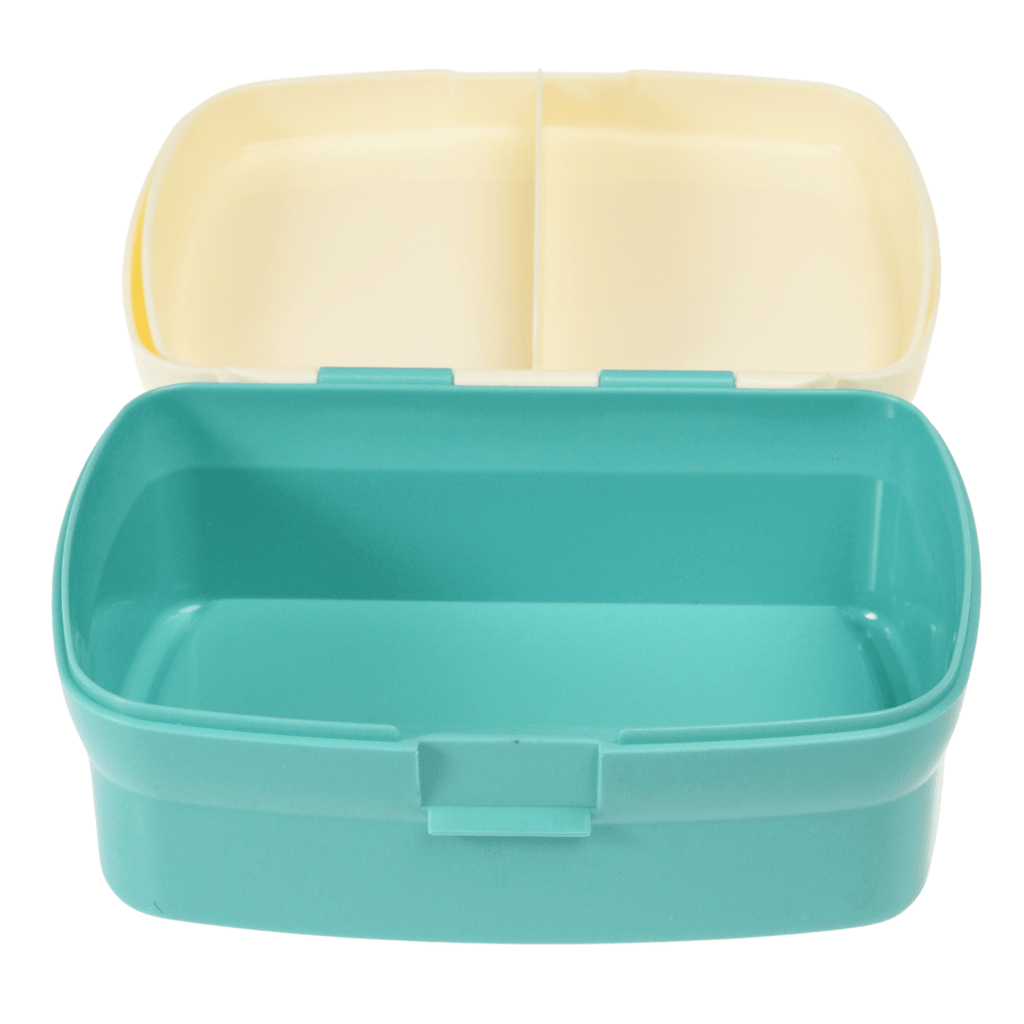 Rex London Wild Wonders Lunch Box With Tray - Turquoise/White