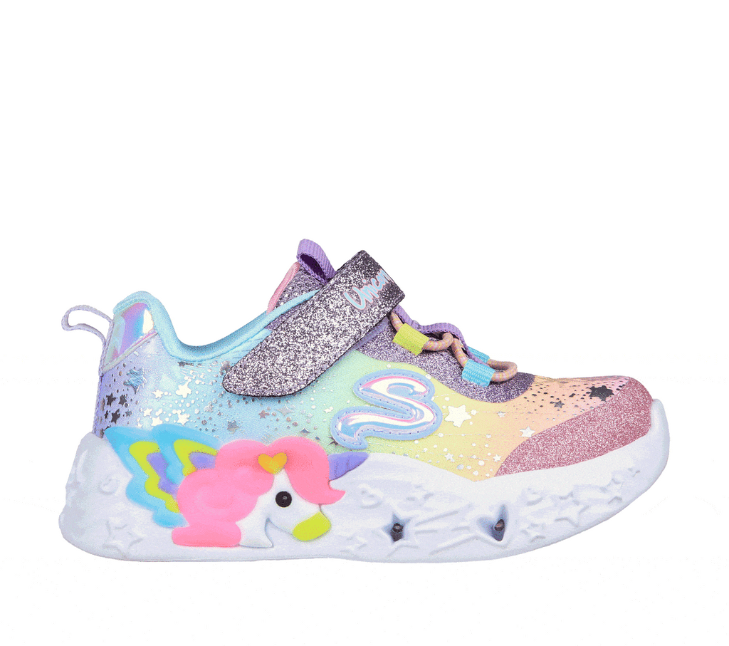 Skechers Magical Collection Twilight Dream Girls Runners - Purple/Multi
