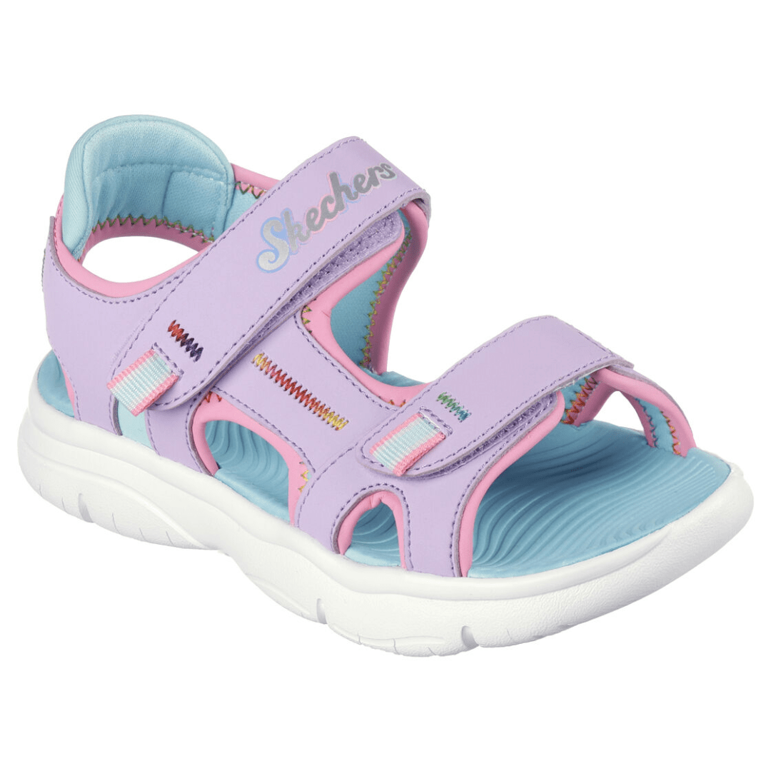 Amazon.com | Skechers Kids Girls Lights Sandals-Heart Sneaker, Aqua/Multi,  6 Toddler | Sandals