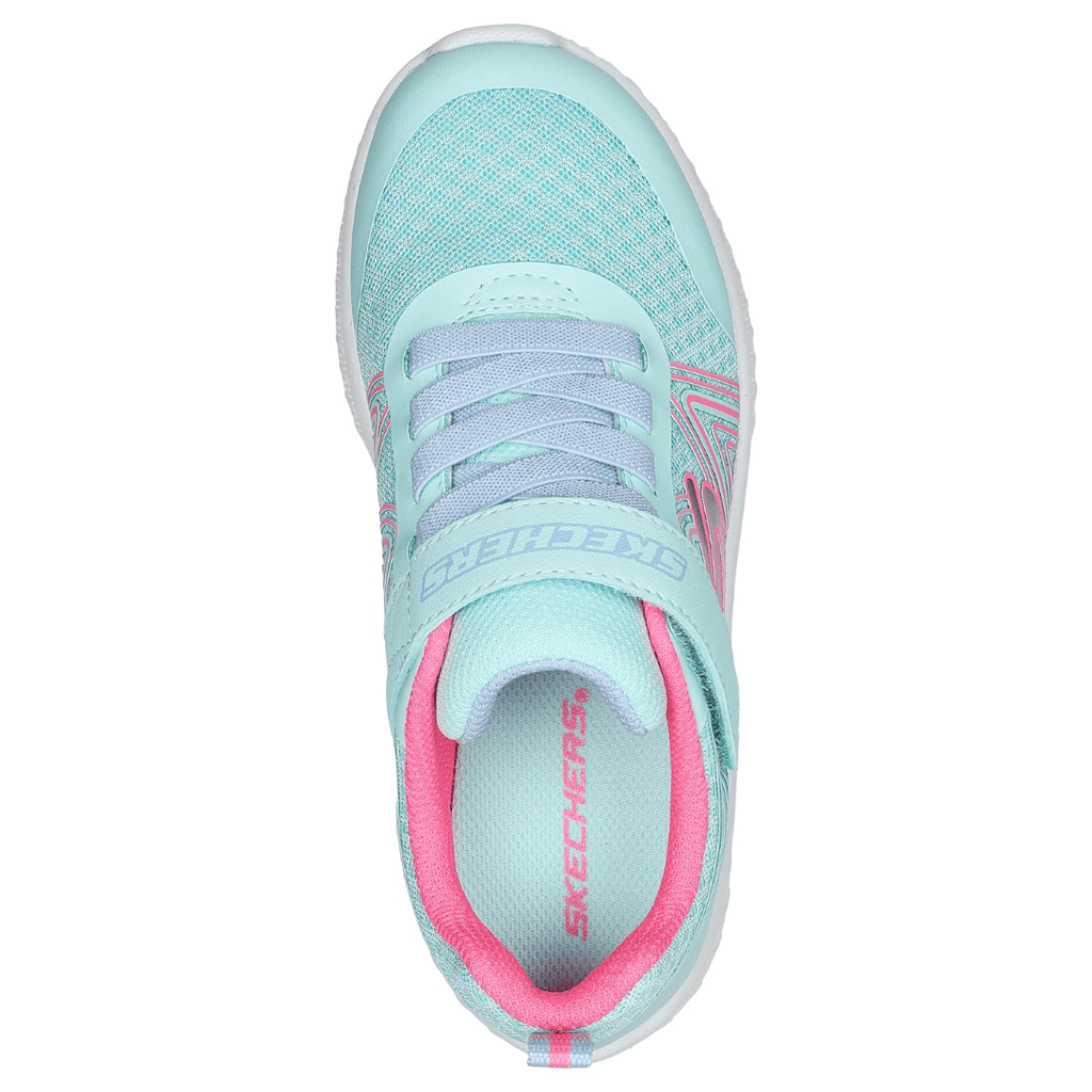 Skechers Girls Swirl Sweet Trainers-Aqua & Pink