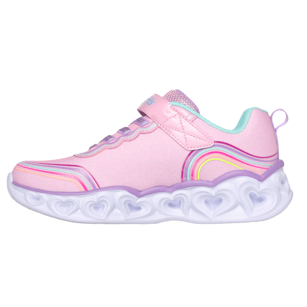 Skechers Retro Hearts Girls Runners - Pink/Multi