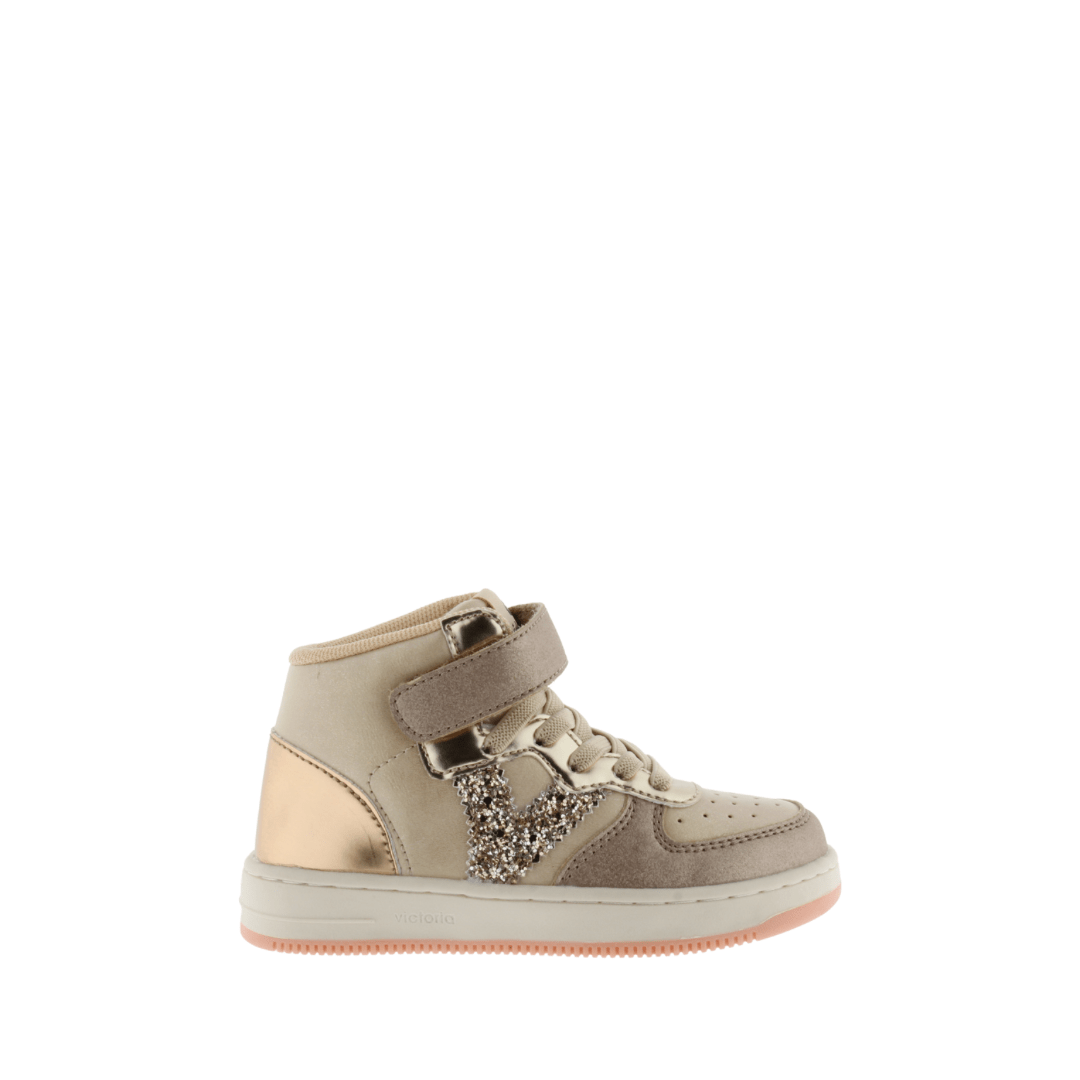 Victoria Tiempo Girls High Top Runner Gold
